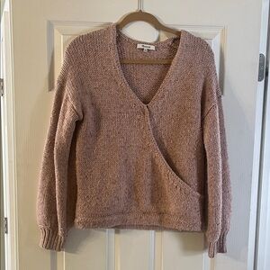 Madewell Women's V-Neck Sweater - Soft Pink